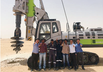 ZOOMLION ZR160A-1work in Saudi Arabia